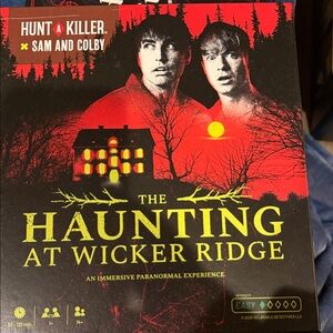 Hunt A Killer: The Haunting at Wicker Ridge Board Game - Red and Black